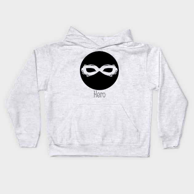 Black Masque - Hero Kids Hoodie by Thedustyphoenix